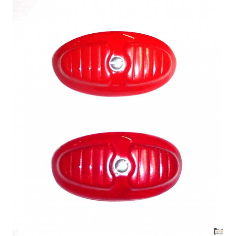 Cabochon De Feu Rouge Type Manducher - Non Alumitée - Années 60 Pour Mobylette Motobecane Motoconfort Import 168 1422