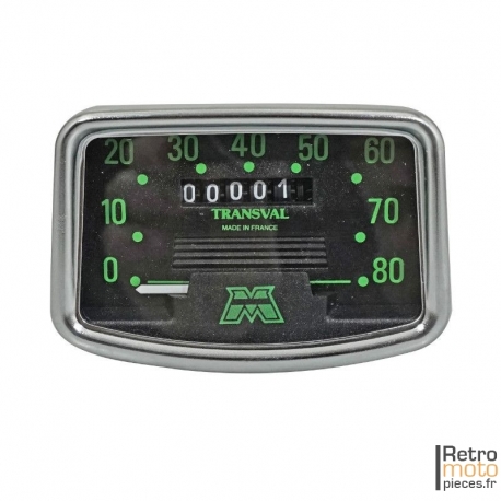 Compteur Motobécane 80 Km/h marquage "M"