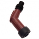 Antiparasite NGK coudé 120° long "V" rouge
