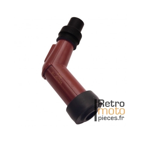Antiparasite NGK coudé 120° long "V" rouge