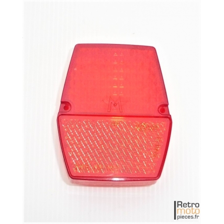 Cabochon de feu arrière héxagonal avec le "M" pour Motobécane et Solex 