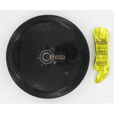 Poulie type origine (plateau) noire 11Dts Motobecane
